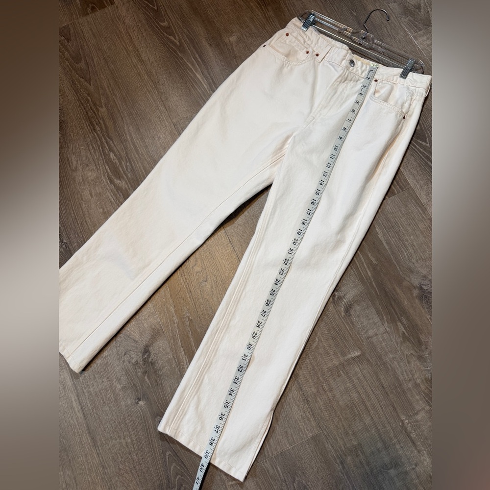 GRLFRND “The Harlow” High-Rise Bootcut Jeans with Slit – White – Size 30 - Picture 7 of 12